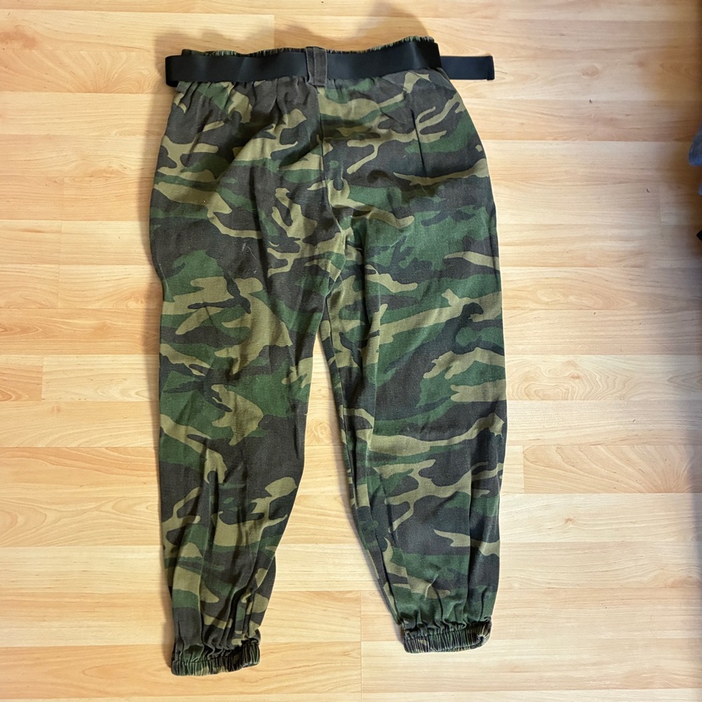 ⚡️3 for 25⚡️ SHEIN Women’s Green Camouflage Cargo Pants – Size 12 - Picture 5 of 6